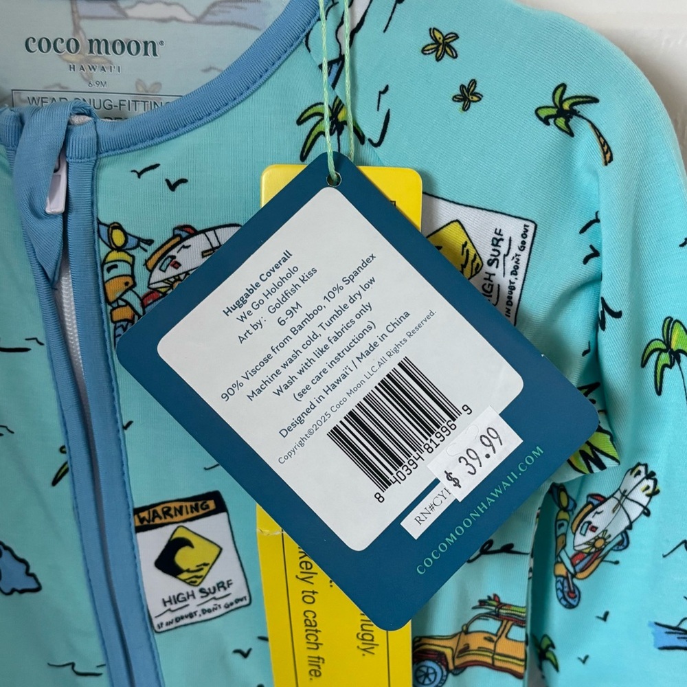 Coco Moon Hawaii print onesie - Picture 2 of 5